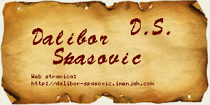 Dalibor Spasović vizit kartica